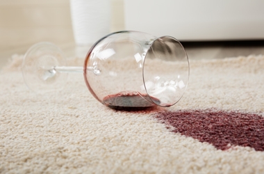 Red Wine Spill on Carpet